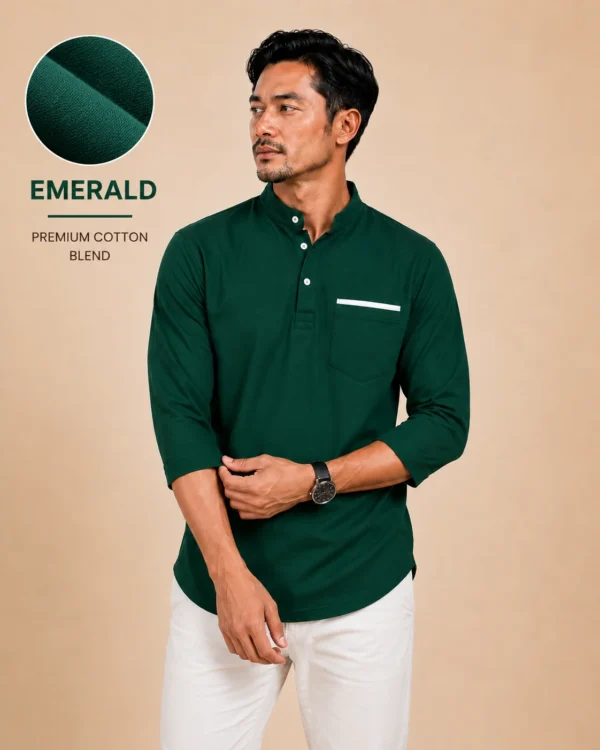 Kurta Suffian Premium Lengan 3/4