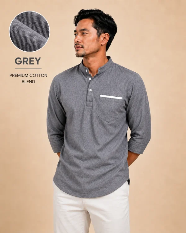 Kurta Suffian Premium Lengan 3/4