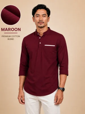Kurta Suffian Premium Lengan 3/4