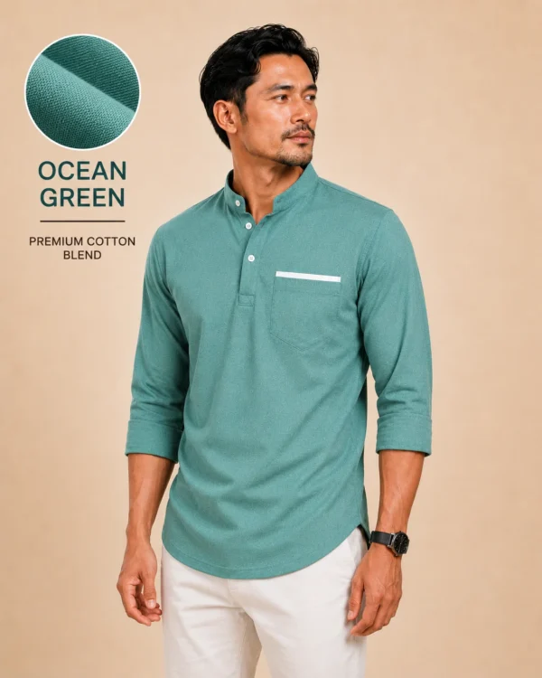 Kurta Suffian Premium Lengan 3/4