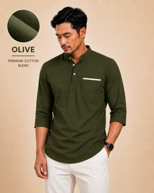 Kurta Suffian Premium Lengan 3/4