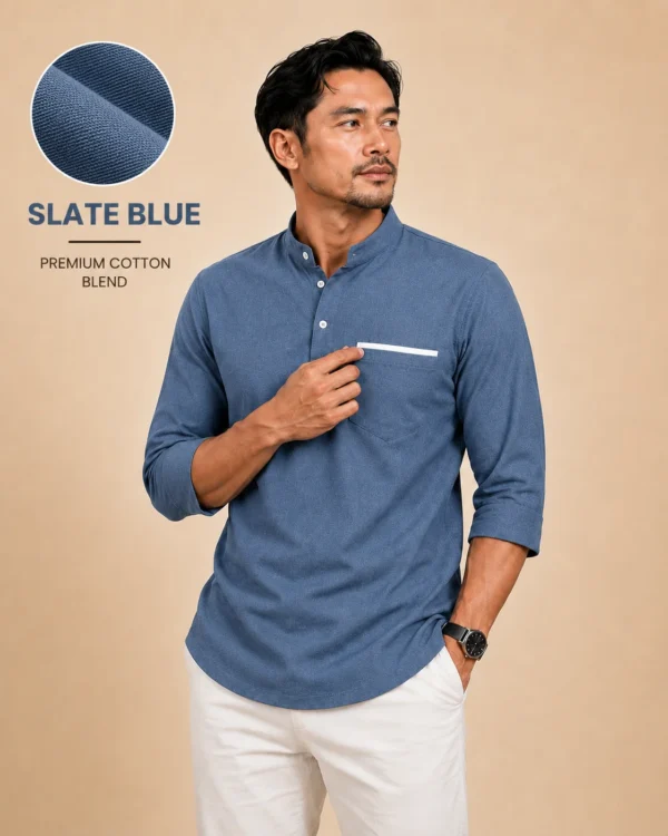 Kurta Suffian Premium Lengan 3/4